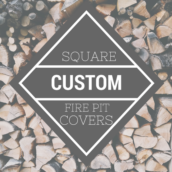 Custom Square PiTTopper® Fire Pit Cover | 52" - 60"H